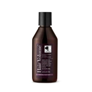 New Nordic Hair Volume™ palsam õunaekstrakti, sorose ja riisivalkudega taastab ja toidab juukseid, andes neile mahukust, läike ja pehmust. Toote pilt.