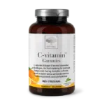 New Nordic C-vitamin™ GUMMIES sisaldavad C-vitamiini, mis aitab toetada normaalset kollageeni sünteesi, immuunsüsteemi tööd ja kaitsta rakke oksüdatiivse kahjustuse eest.