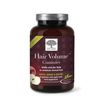 New Nordic Hair Volume™ geelkommid, mis sisaldavad biotiini ja tsinki ning aitavad hoida juukseid, nahka ja küüsi normaalses seisundis – mugavas geelkommi kujul.
