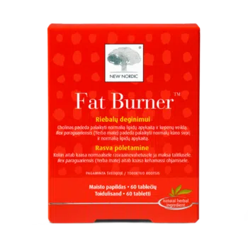 New Nordic Fat Burner™ tabletid, mis sisaldavad yerba mate’i, rohelise tee ekstrakti ja koliini, aitavad säilitada normaalset rasvaainevahetust ja head enesetunnet.