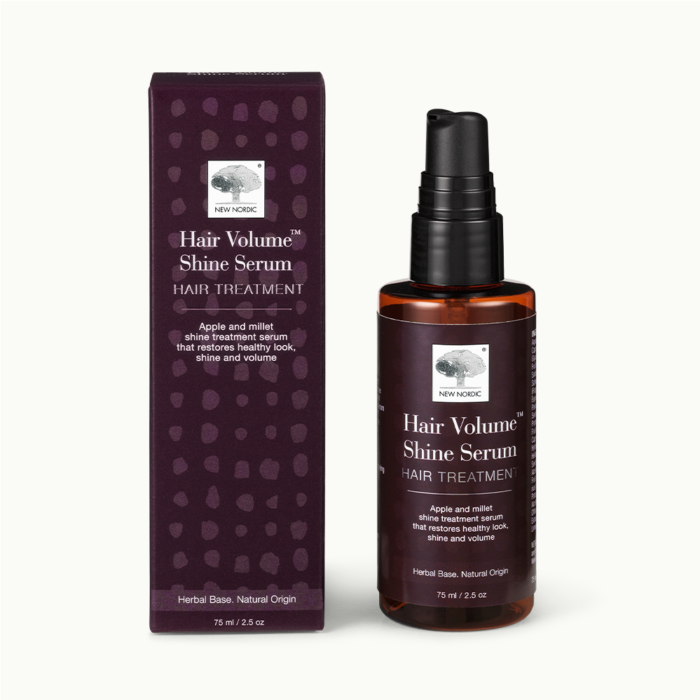 Hair Volume™ läikeserumi pakendi esikülg.
