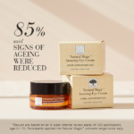 Natural Magic™ Amazing Eye Creami pakendil on kirjas, et 85% kasutajatest märkisid vananemismärkide vähenemist.
