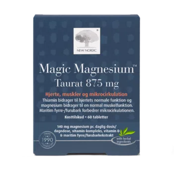 New Nordic Magic Magnesium – magneesiumtauraadi tabletid.