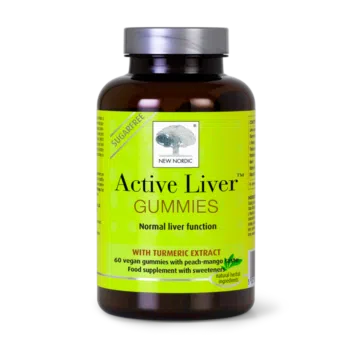 New Nordic Active Liver™ Gummies – 60 vegāniskas gumijkonfektes.