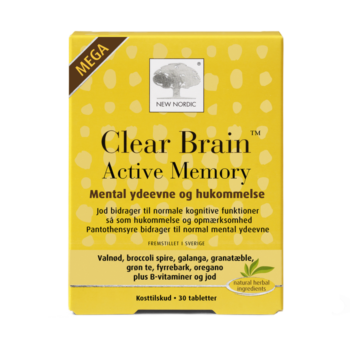 New Nordic Clear Brain Active Memory – 30 tabletti.