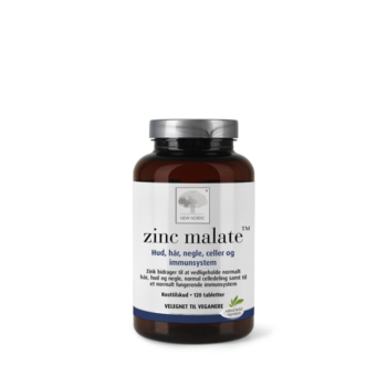 New Nordic zinc malate™ pudel läbipaistval taustal.