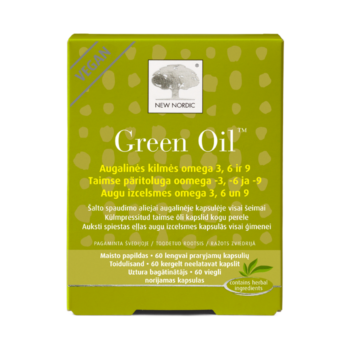 New Nordic Green Oil – taimset päritolu oomega-3, -6 ja -9 kapslid.