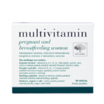 New Nordic multivitamin pregnant and breastfeeding woman pakend läbipaistval taustal.