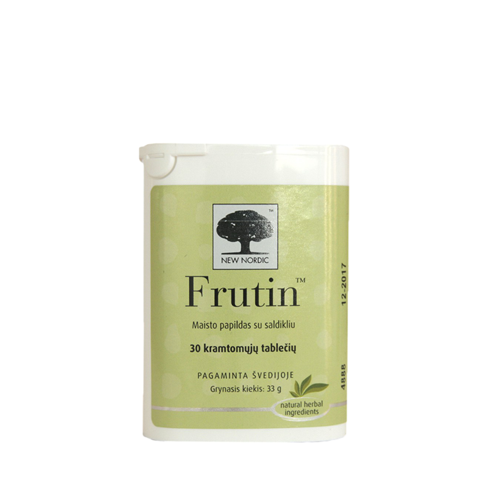 web_packshot_frutin_30_BALTIC New Nordic Frutin – närimistabletid.